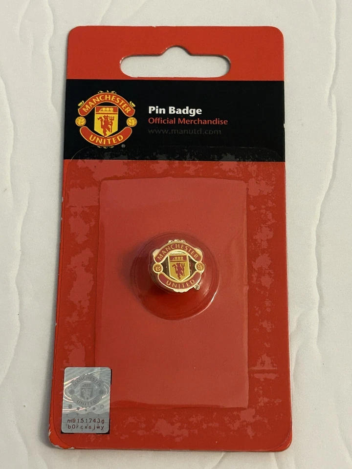 Manchester United Pin Badge Officially Licensed Mint Condition Sealed In Package - Image 1 of 4