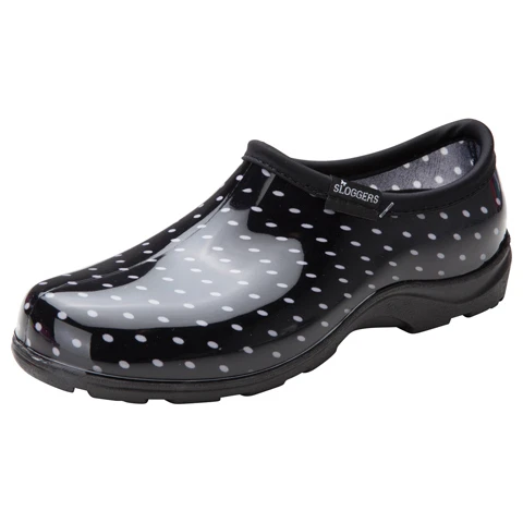 Sloggers 5113BP09 Rain and Garden Shoe Polka Dot Print Insole Size 9
