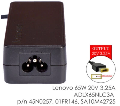 NETZTEIL LENOVO 65W 20V 3,25A X240 X250 X260 X270 SLIM TIP GELB M738 - Bild 1 von 4