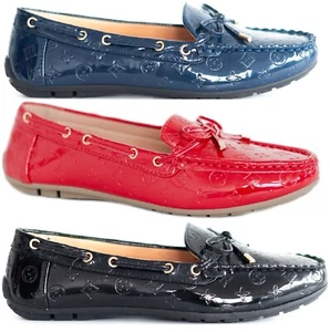 LADIES WOMENS FLAT COMFY WORK OFFICE PUMPS LOAFERS SOFT SLIP ON SHOES SIZE 3-8 - Picture 1 of 172