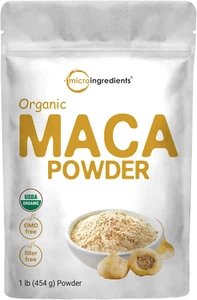 Pure Organic Maca Powder, 1 Pound, Gelatinized for Better Absorption, Rich in An - Picture 1 of 12