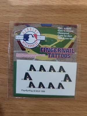 Arizona Diamondbacks Fingernail Tattoos  Vintage Logo MLB - Image 1 of 2