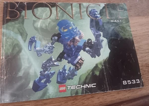 Lego 8533 Bionicle Gali manual de instrucciones solo sin ladrillos usado desgaste - Imagen 1 de 2