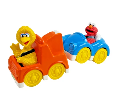 Sesame Street Cake Toppers Big Bird Tow Truck Elmo Blue Car Party Supplies 2010 - Image 1 of 4