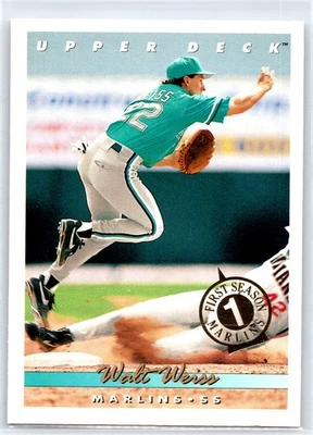 WALT WEISS 1993 Upper Deck First Season Florida Marlins Baseball Card #533 - Image 1 of 2