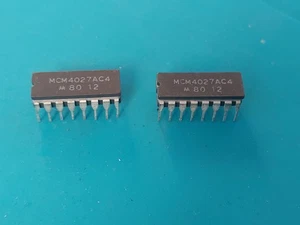 MCM4027AC4 MCM4027 AC4 DRAM 4096 bit 4Kx1 250ns MOS MOTOROLA CDIP16 NEW - Picture 1 of 4