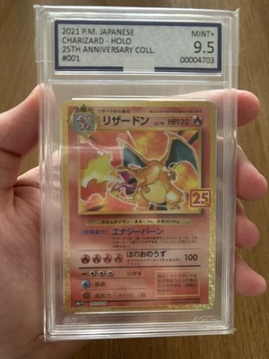 Tarjeta Japonesa Pokémon Charizard 001/025 Edición 25 Aniversario AGS 9.5 Foto 1 de 2