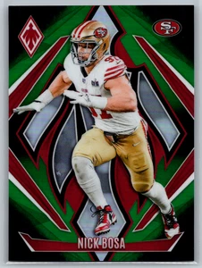 Nick Bosa 2024 Panini Phoenix Green Fade Prizm /199 #114 San Francisco 49ers - Picture 1 of 2