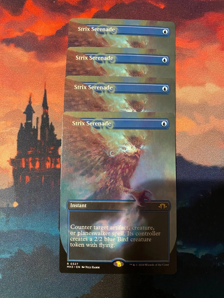 MTG Modern Horizons 3 Strix Serenade Borderless x 4 - Image 1 of 1