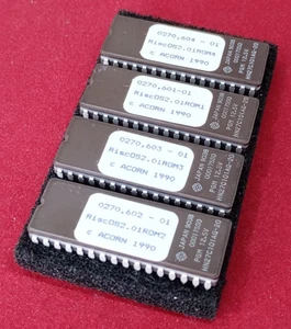 Risc OS 2.01 Eproms ( Roms) Nur (S / H) Acorn Archimedes A540? & R260 ? - Picture 1 of 3