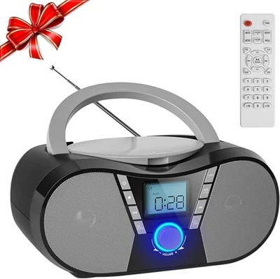 CD Player Kinder Radio CD Player Tragbar Boombox mit Display CD Player Bluetooth - Bild 1 von 4