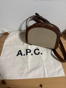 A.P.C. Sac Demi-Lune Mini Brown Shoulder Bag Beautiful design Easy to use and du - Picture 1 of 2