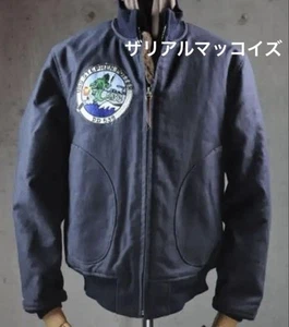 The Real McCoy's Grand Crew Jacket, Navy, Size 40 #0604 - Picture 1 of 19