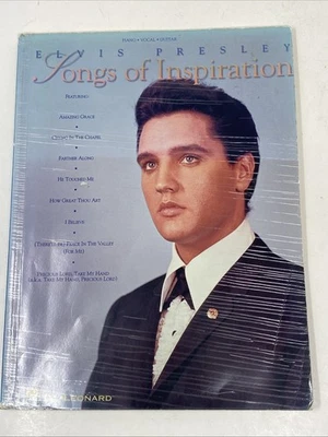 Elvis Presley Songs of Inspiration Piano-Vocal-Guitar Paperback Book Hal Leonard - Image 1 of 4
