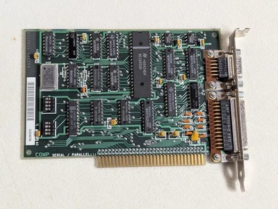 Vtg IBM 6323028 SERIAL/PARALLEL 8 BIT ISA ADAPTER BOARD 6320947 - Image 1 of 3