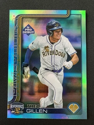 2025 Topps Pro Debut Theo Gillen Aqua Foil /75 Tampa Bay Rays - Image 1 of 4