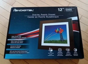 12" Pandigital Digital Photo Frame Holds 5000 images WiFi Bluetooth Play Music - Picture 1 of 9