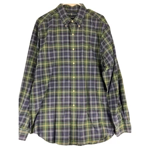 Camicia Ralph Lauren - Uomo XL - Vestibilità classica blu e verde a quadri con bottoni LS - Foto 1 di 8
