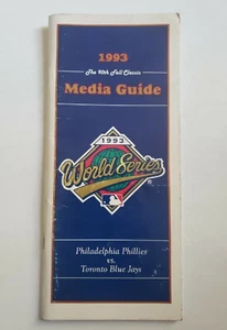 1993 MLB Baseball World Series Media Guide Toronto Blue Jays vs Philadelphia - Picture 1 of 3