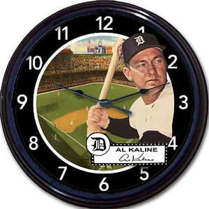 Al Kaline Detroit Tigers Baseball Karte Wanduhr Briggs Stadion Mr. Tiger MLB - Bild 1 von 1