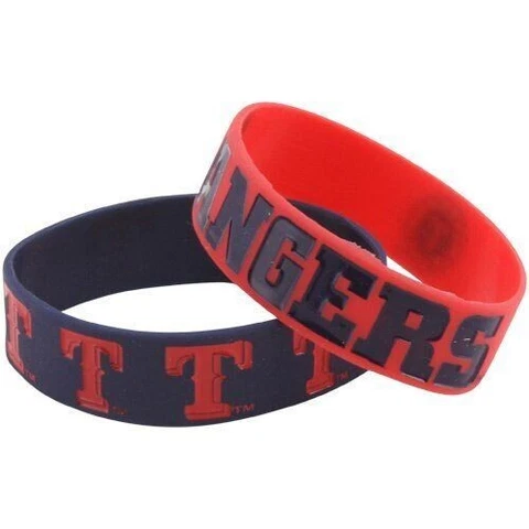 Bulk Bandz Bracelet 2 Pack TEXAS RANGERS MLB Baseball FOCO Forever Collectable Cover