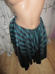 Halloween Hexenrock Witch schwarz grün zipfelig Grösse M oder 40/42 ungetragen - Bild 1 von 5