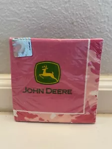 John Deere Pink Party Beverage Napkins 16 count - Picture 1 of 2