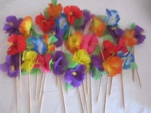 36 Hibiskusblüten Essen Cocktail Vorspeise Bilder Luau Tiki Party Tropical Hawaii - Bild 1 von 6