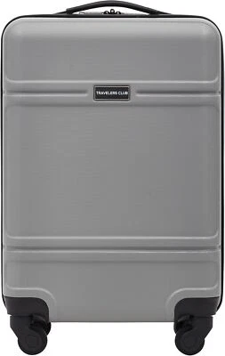 New Travelers Club Skyline Collect Filmy Gray Carry On Luggage Hardcase 20" - Image 1 of 4