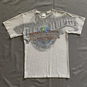 VTG 2000s Universal Studios T Shirt Mens Small Gray Short Sleeve Orlando FL 00s