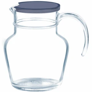 Krug Saftkrug Glaskaraffe mit Deckel 1,4 L Milchkrug Kanne Wasser Saft LUMINARC - Bild 1 von 1
