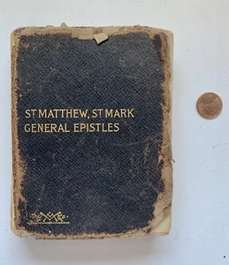 ATQ 1899 Matthäus und Markus allgemeine Briefe moderne Leserbibel - BESCHÄDIGT - Bild 1 von 10