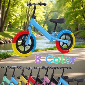 Lightweight 12" Kids Balance Bike Outdoor Scooter Ride On Toy w/ Durable Wheels - Picture 1 of 22