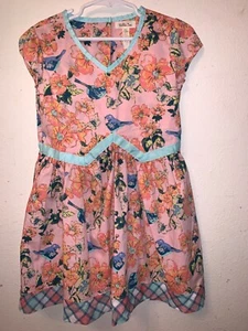 MATILDA JANE FRIEND FOREVER Sienna girls pink floral dress sz 6 - Picture 1 of 1