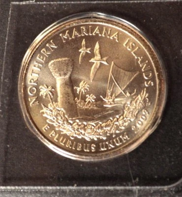 2009 D Northern Mariana Islands - US Territories Satin Quarter VERY LOW MINTAGE - Image 1 of 2