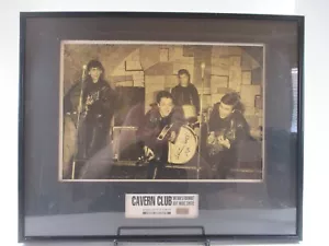SIGNED PETE BEST Poster Framed w/ BRICK from Cavern Club THE BEATLES LTD DISPLAY - Picture 1 of 5