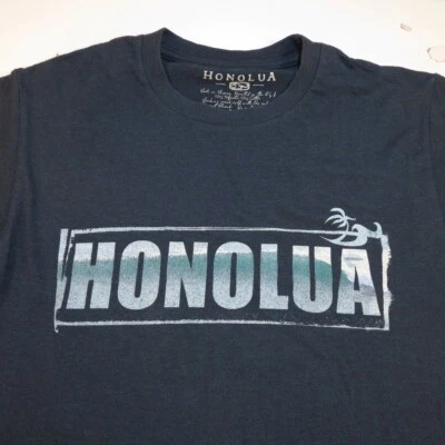 CAMISETA DE SURFISTA HONOLUA HAWAIIAN ALOHA HONOLULU HAWAII SURFISTA Para Hombres L Azul Foto 1 de 3