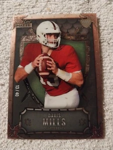 Tarjeta de novato Davis Mills 2021 Wild Card NFL RC/41 Stanford Houston Texas - Imagen 1 de 2