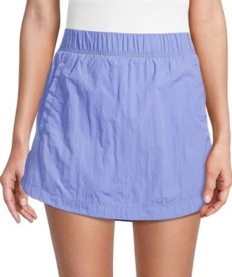 Saia Skort SPYDER Feminina Tamanho Pequeno Mini Crinkle. Azul/roxo. Pull On. - Imagem 1 de 4