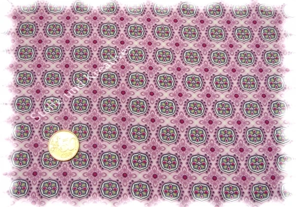 Abby Love Baumwolle Popeline rosé Hilco Webware Meterware 25 cm - Bild 1 von 1