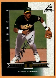 Miguel Tejada 1998 Pinnacle Zenith 5" x 7" handsignierte signed Karte - ATHLETIK - Bild 1 von 3