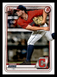 2020 1st Bowman Draft Tanner Burns  Cleveland Indians #BD-115 Centered Mint