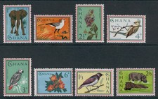 [ZZC-083] –  Ghana – 1964  -  Fauna indigena   8 val. ** MNH