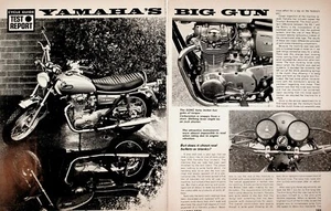 1971 Yamaha XS1B 650 Vintage 5-Page Motorcycle Test Article Big Twin SOHC - Picture 1 of 1