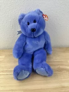 Peluche Ty Beanie Buddy Clubby 2 The Anniversary Bear grande 15" 1999 retirado como nuevo - Imagen 1 de 2