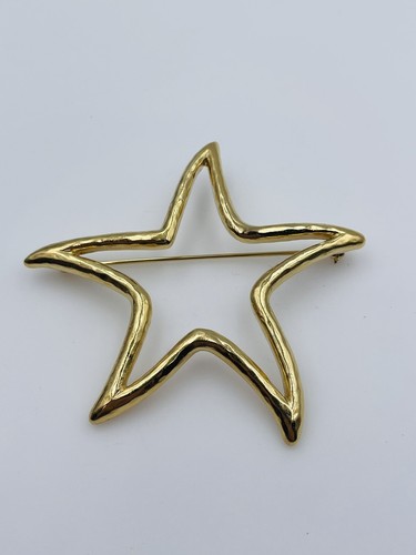 Givenchy Paris Vintage G Plated Large Star Pin