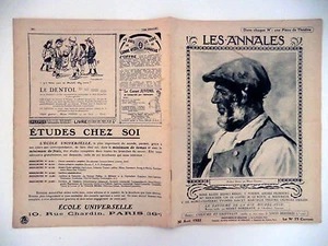 Les Annales n°2027- 1922 - Actualités - Romans - Théâtre - Illustrées - Picture 1 of 1