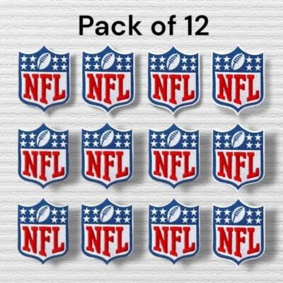 Нашивка с логотипом NFL маленький размер воротника нашивка вышитая утюгом 1,5x1,75 дюйма вышивка - Изображение 1 из 4