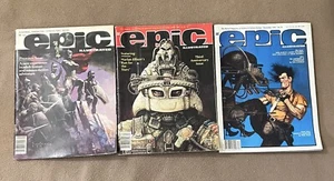 Epic Illustrated 3 Lot Spring 1980, April 1982, December 1985 Frazetta Bolton - Picture 1 of 23