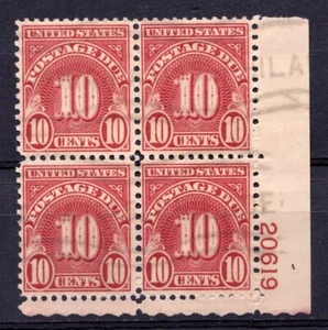 United States      J84       used     Plate Block    - Picture 1 of 1